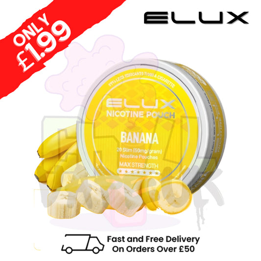 Banana Elux Legend Nicotine Pouches - ONLY £3.99