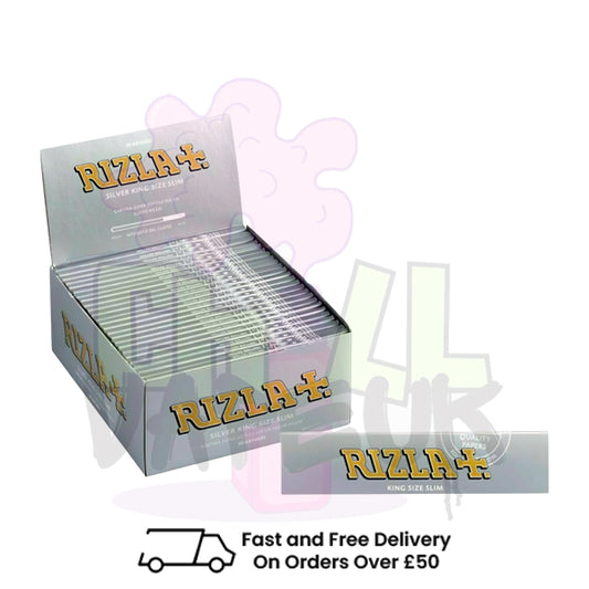 Rizla Silver King Size Slim Rolling Papers 50 Booklets
