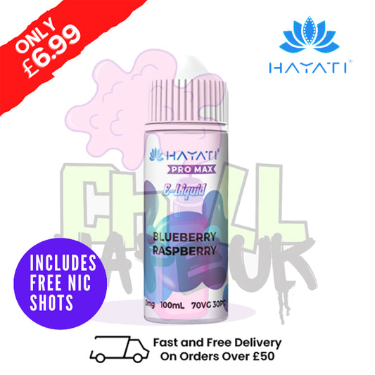 Blueberry Raspberry Burst Hayati Pro Max Shortfill Juice 100ML Eliquid