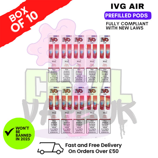 Fizzy Cherry IVG AIR Prefilled Pod Box Of 10