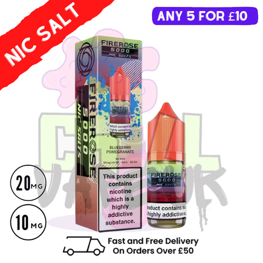Blueberry Pomegrante - Firerose 10ML Nic Salt