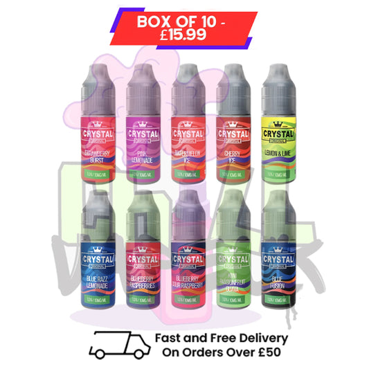 Blue Fusion Crystal SKE Nic Salt Box / Pack Of 10