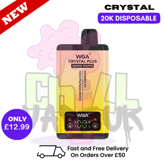 Pineapple Ice Crystal Plus 20K Vape WGA Disposable Kit