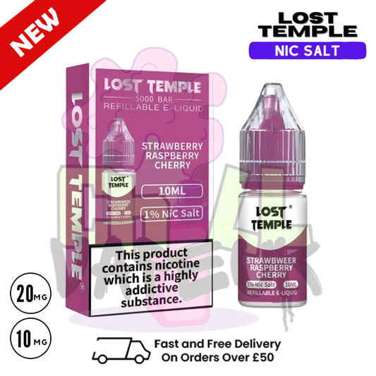 LOST TEMPLE 'Strawberry Raspberry Cherry' Nic Salt
