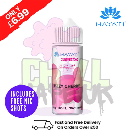 Fizzy Cherry Hayati Pro Max Shortfill Juice 100ML Eliquid