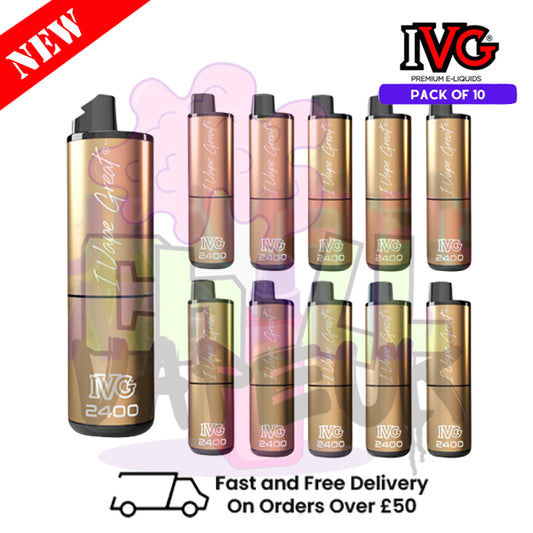 Box Of 10 - Pineapple ICE IVG 2400 Disposable Vape Pen Kit