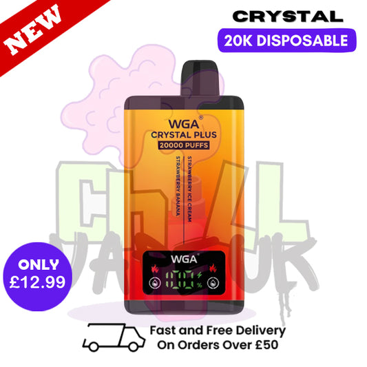Strawberry Ice Cream Crystal Plus 20K Vape WGA Disposable Kit