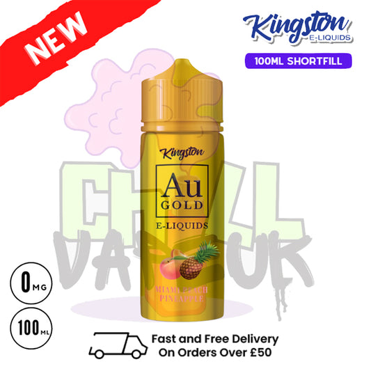 Miami Peach Pineapple AU Gold Kingston 100ML Eliquid