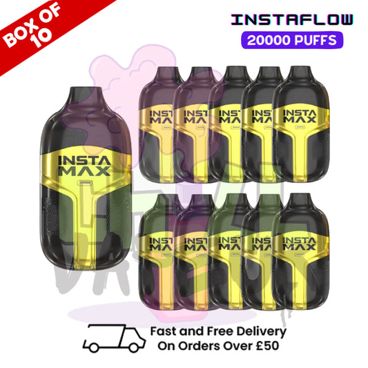 Pineapple Passion Guava InstaMax 20K Puff Bar Box Of 10