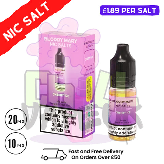 Cherry ICE - Bloody Mary 10ML Nic Salt