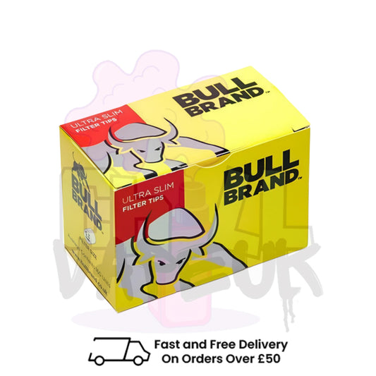 Bull Brand Ultra Slim Filter Tips - 10 Box X 160 Filter Tips
