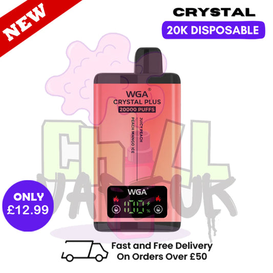 Juicy Peach Crystal Plus 20K Vape WGA Disposable Kit