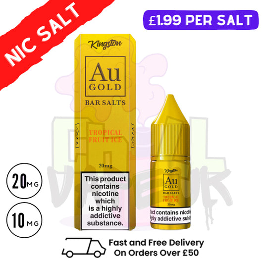 Tropical Fruit Ice Gold Bar Nic Salt