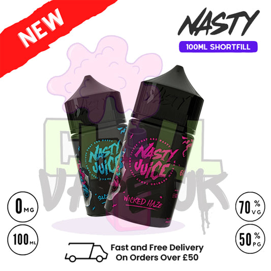 Nasty Juice 100ml Best Price Cheap | 2 X 50ML E-liquid Shortfills |