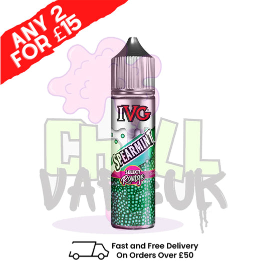 Spearmint IVG Shortfill Juice 50ML Eliquid - SELECT RANGE
