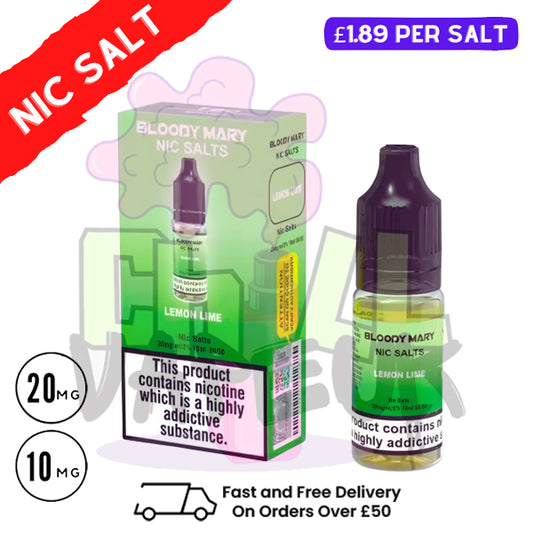 Lemon Lime Bloody Mary 10ML Nic Salt