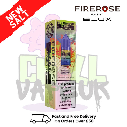 Blue Razz Lemonade Firerose 5000 10ML Nic Salt