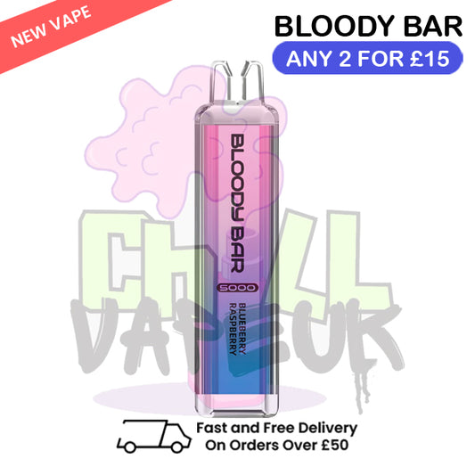 Blueberry Raspberry Bloody Bar 5000 Puffs Disposable