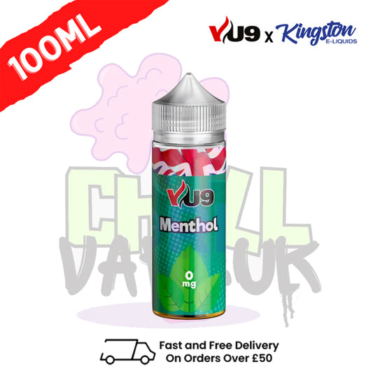 Menthol Shortfill Juice 100ML Eliquid - VU9 x Kingston