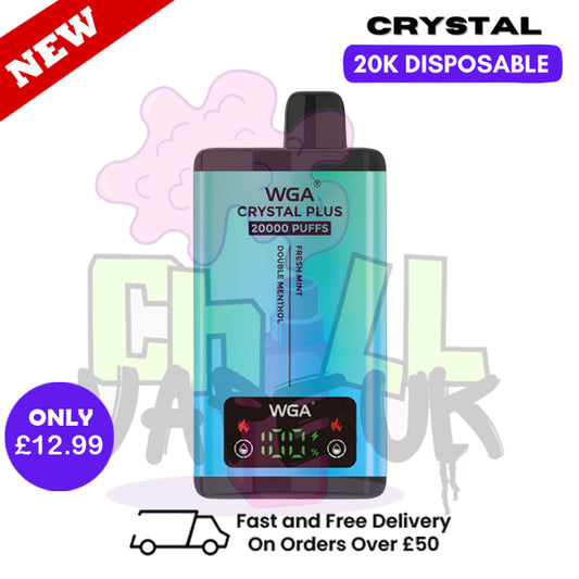 Fresh Mint Crystal Plus 20K Vape WGA Disposable Kit