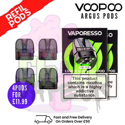 Vaporesso Luxe X replacement pods (2 x Pack Of 2) - ONLY £3 EACH