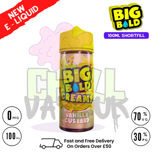 Vanilla Custard Big Bold Vape Juice 100ml
