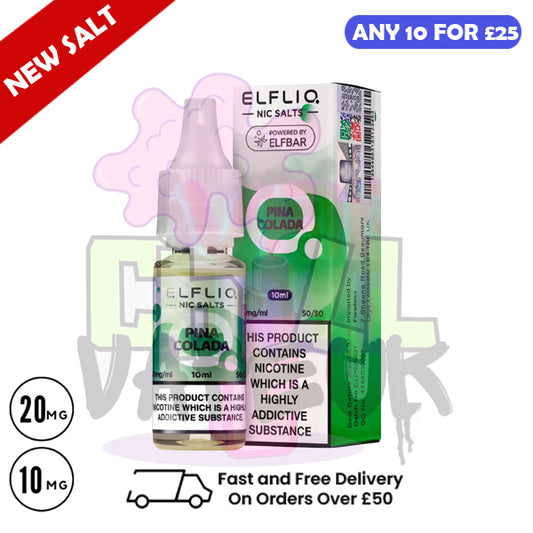 ElfLiq 'Pina Colada' Nic Salt 10ML eLiquid