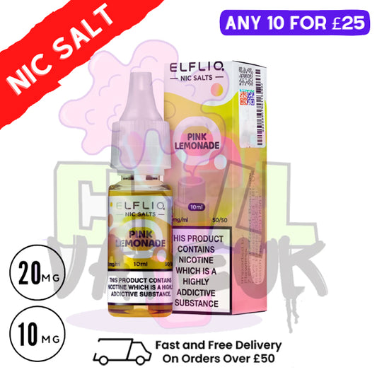 ElfLiq 'Pink Lemonade' Nic Salt 10ML eLiquid