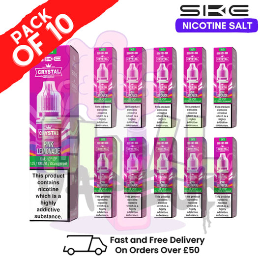 Pink Lemonade Crystal SKE Nic Salt Box / Pack Of 10