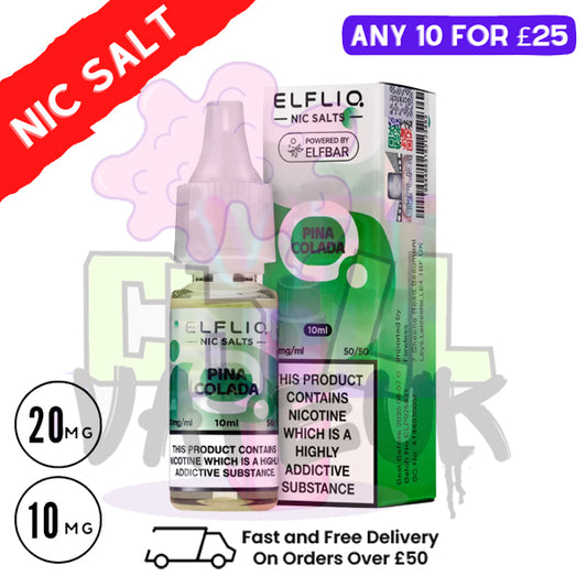 ElfLiq 'Pina Colada' Nic Salt 10ML eLiquid