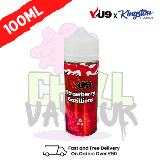 Strawberry Gazillions Shortfill Juice 100ML Eliquid - VU9 x Kingston