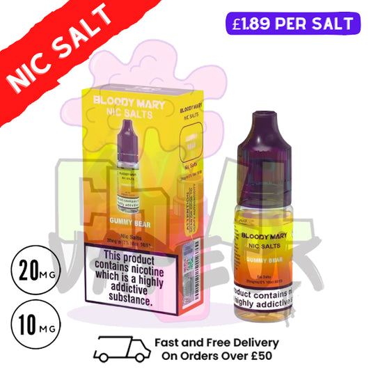 Gummy Bear Bloody Mary 10ML Nic Salt