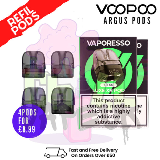 Vaporesso Luxe XR replacement pods (2 x Pack Of 2) - ONLY £2.24