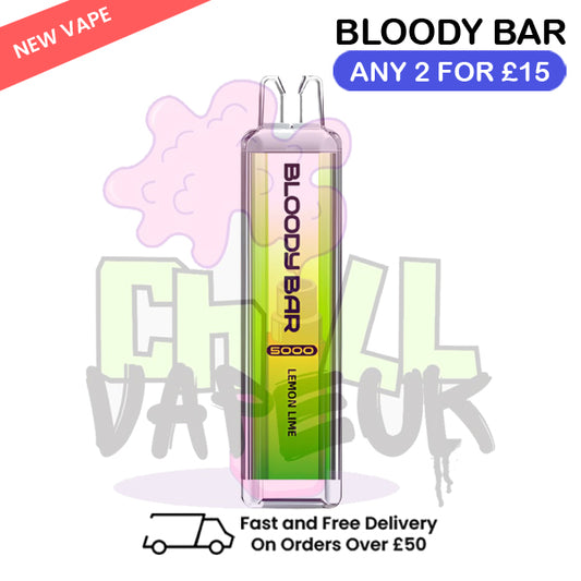 Lemon Lime Bloody Bar 5000 Puffs Disposable