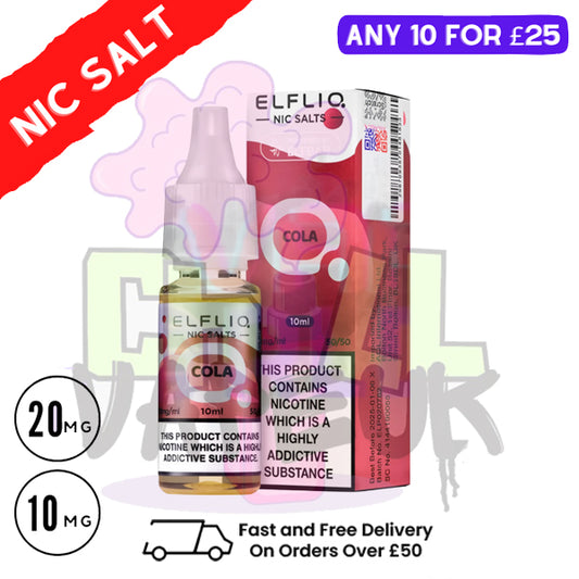 ElfLiq 'Cola' Nic Salt 10ML eLiquid