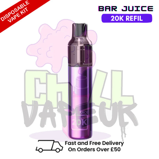 Purple Bar Juice 20K Puff Refil Disposable Kit + FREE Eliquid