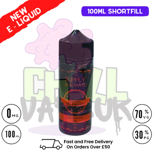 Strawberry Ice Supply & Demand 100ml Shortfill Eliquid