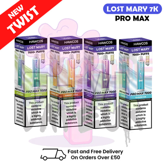 Lost Mary 7K 7000 Puff Pro Max Bar (20MG) - £8.99