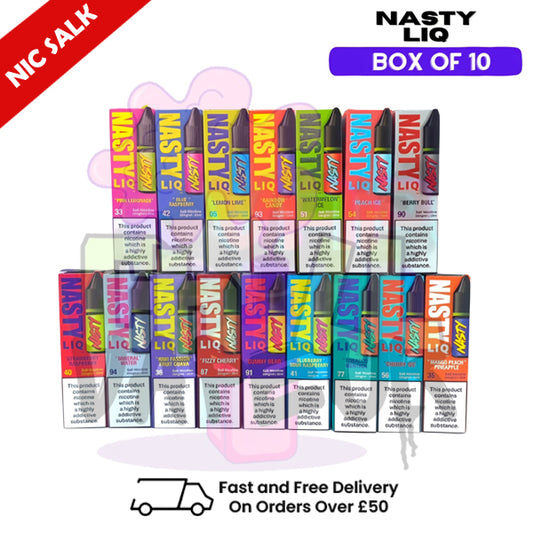 Mixed Flavours - NastyLiq Nic Salt Box Of 10