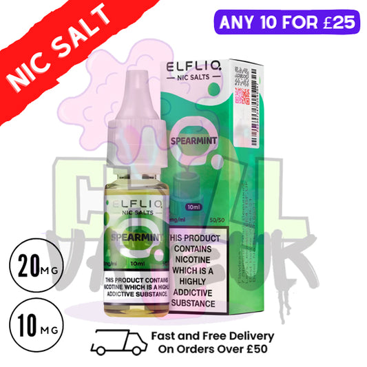 ElfLiq 'Spearmint' Nic Salt 10ML eLiquid