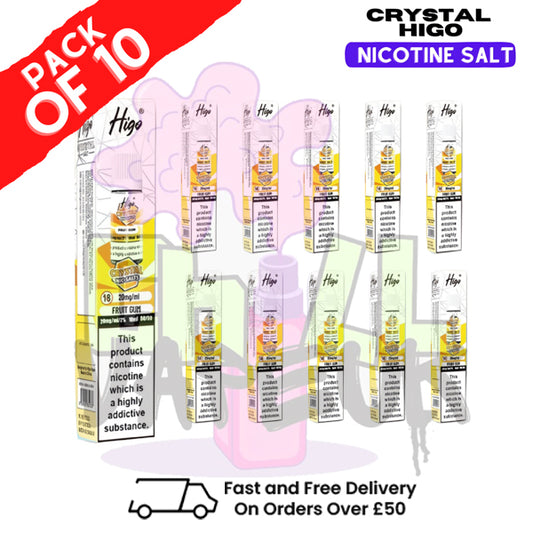 Fruit Gum Crystal Higo Nic Salt Box Of 10