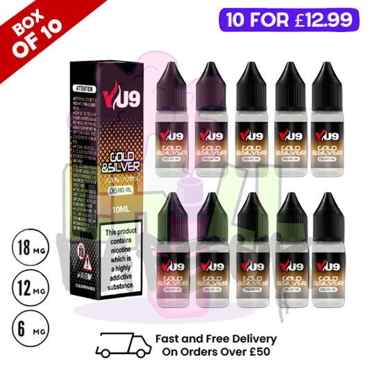 GnS VU9 E-Liquid Juice 10ml Nic Eliquid - 10 x 10ML