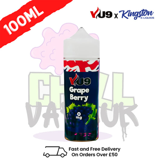 Grape Berry Shortfill Juice 100ML Eliquid - VU9 x Kingston