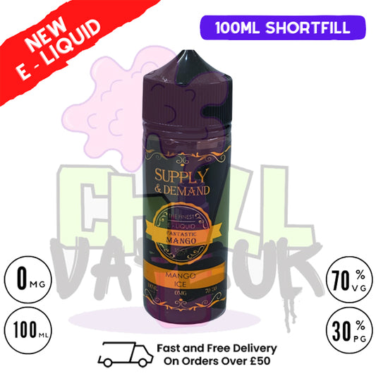 Mango Ice Supply & Demand 100ml Shortfill Eliquid