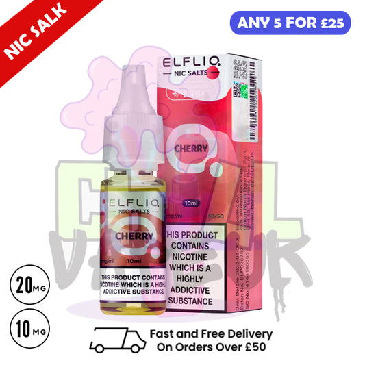 ElfLiq 'Cherry' Nic Salt 10ML eLiquid