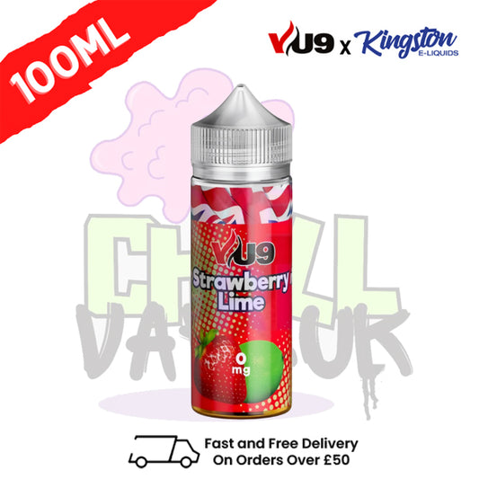 Strawberry Lime Shortfill Juice 100ML Eliquid - VU9 x Kingston
