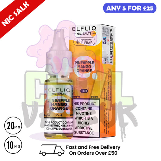 ElfLiq 'Pineapple Mango Orange' Nic Salt 10ML eLiquid