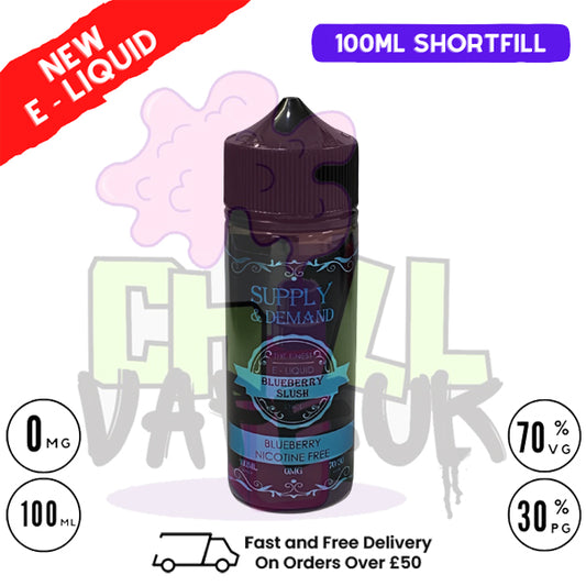 Blueberry Slush Supply & Demand 100ml Shortfill Eliquid