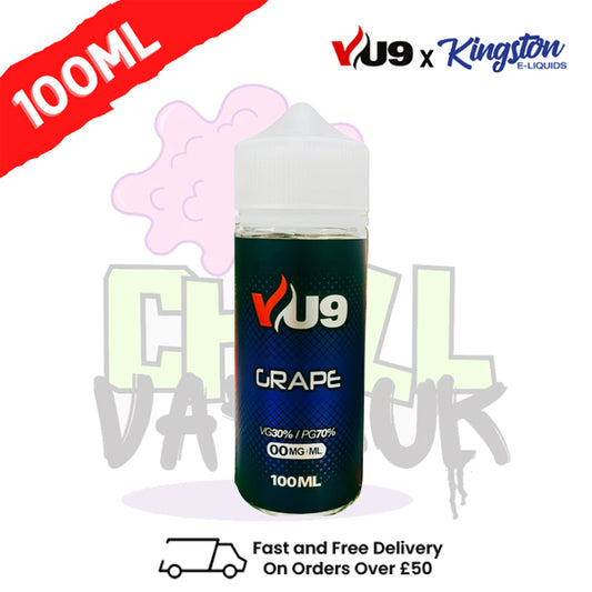 Grape Shortfill eJuice 100ML Eliquid - VU9 x Kingston