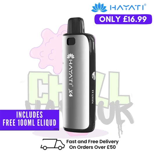 Midnight Gray Hayati X4 Refillable Pod Vape Kit